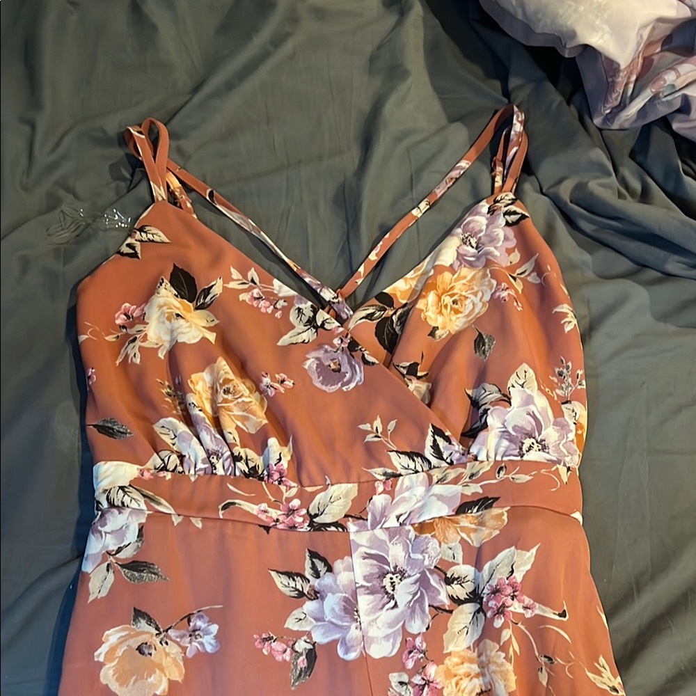 Floral Sleeveless Jumpsuit